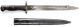 Siamese Mauser Type 45 Bayonet with Scabbard *Tokyo Arsenal*