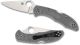 Spyderco Delica 4 Grey Plain Blade Folding Knife