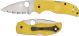 Spyderco C41SYL5 Native Salt Serrated Folding Knife Yellow FRN