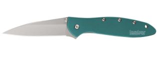 Kershaw 1660TEAL Leek Assisted Flipper Folding Knife with Teal Finish