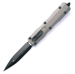 Microtech Dirac Tactical Partial Standard Natural Clear OTF Knife