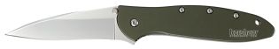 Kershaw 1660OL Olive Drab Leek Assisted Flipper Folding Knife 