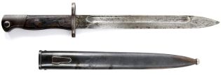 Siamese Mauser Type 45 Bayonet with Scabbard *Tokyo Arsenal*